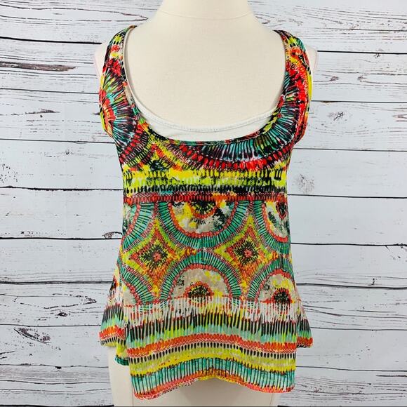 Rue21 Tops - Rue21 TANK with sheer overlay RACER BACK